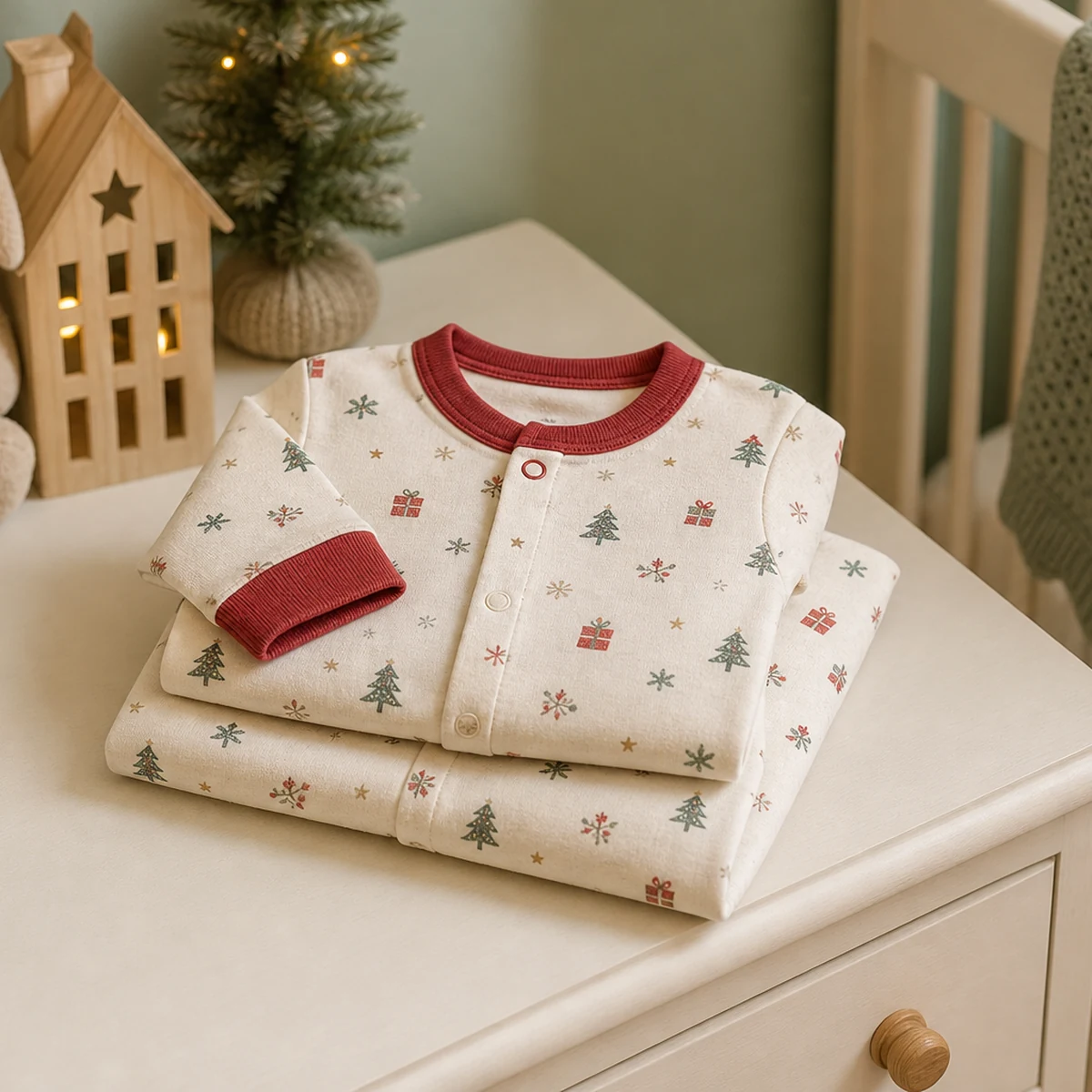 2-Piece Sleep Wear Holiday Pajamas