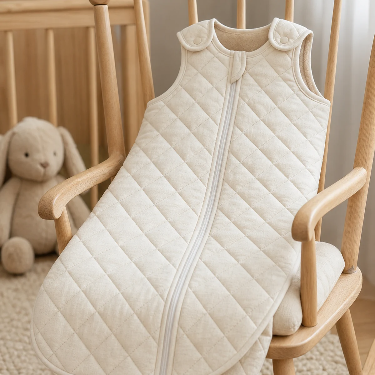 Non-branded nursery sleeping bag accessory scene